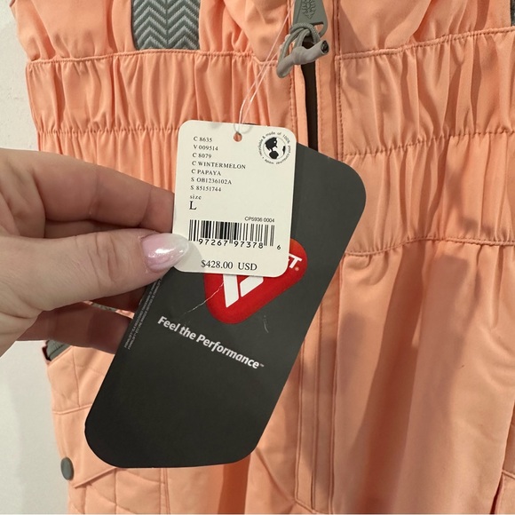 NEW Free People All Prepped Ski Bib Wintermelon NWT - Picture 5 of 7